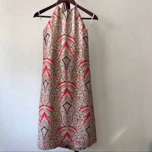 EUC Authentic Burberry Silk Paisley Halter Dress
